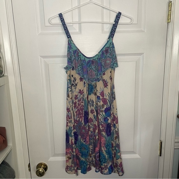 SPELL & The Gypsy Siren Song Mermaid Floral Print Mini Dress Small - Picture 3 of 11